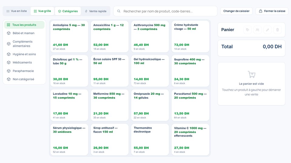 Caisse de MSIT One Pharmacie : médicaments, prix et stock