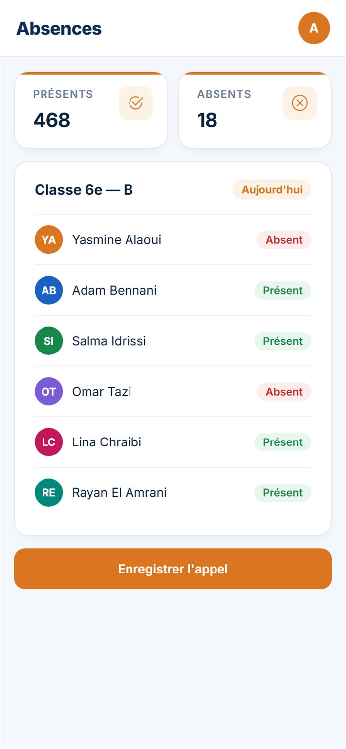 Appel des absences sur smartphone avec MSIT School